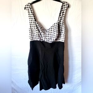 Torrid retro black and white dress